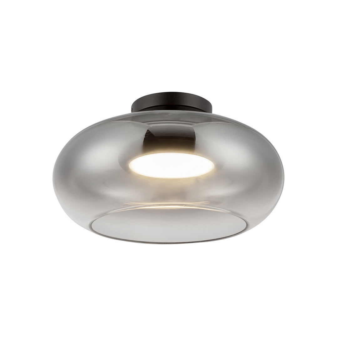Kuzco Canada - SF62014-BK/SM - LED Semi-Flush Mount - Trinity - Black/Smoked