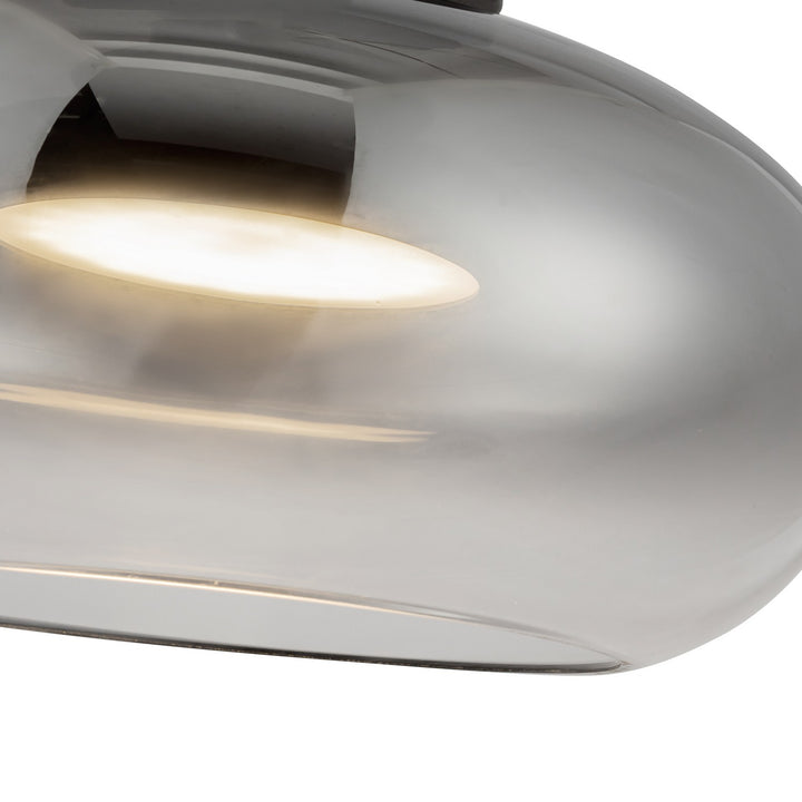 Kuzco Canada - SF62014-BK/SM - LED Semi-Flush Mount - Trinity - Black/Smoked
