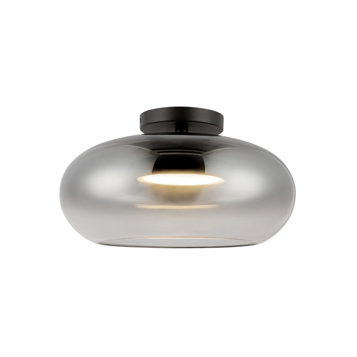 Kuzco Canada - SF62014-BK/SM - LED Semi-Flush Mount - Trinity - Black/Smoked