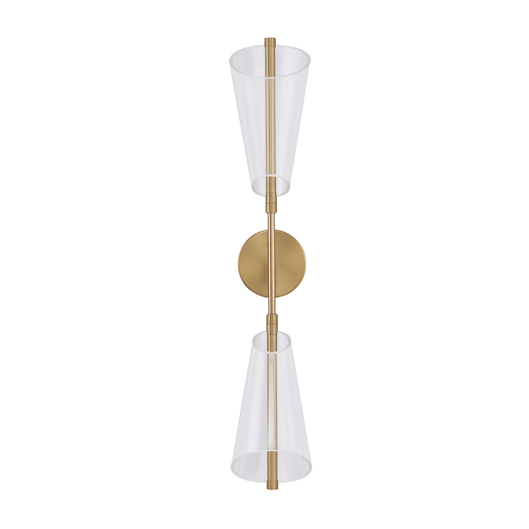 Mulberry LED Wall Sconce in Brushed Gold/Light Guide - available from The Lighting Shoppe, trusted by Canadian homeowners