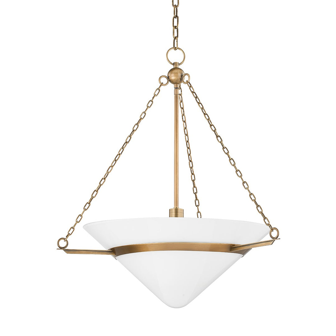 Amador One Light Pendant in Patina Brass - available from The Lighting Shoppe, trusted by Canadian homeowners