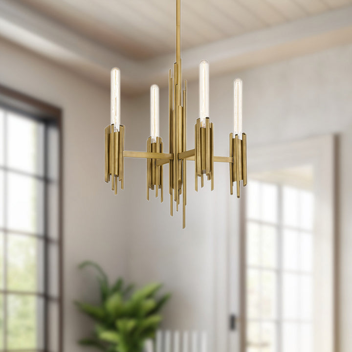 Alora Canada - CH335019VB - Four Light Chandelier - Torres - Vintage Brass
