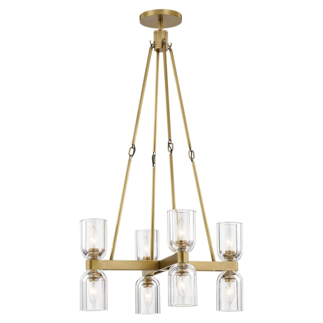 Alora Canada - CH338822VBCC - Eight Light Chandelier - Lucian - Clear Crystal/Vintage Brass