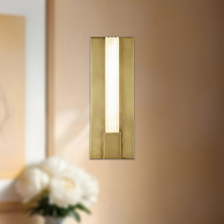 Alora Canada - WV322114VBAR - LED Vanity - Kismet - Vintage Brass/Alabaster