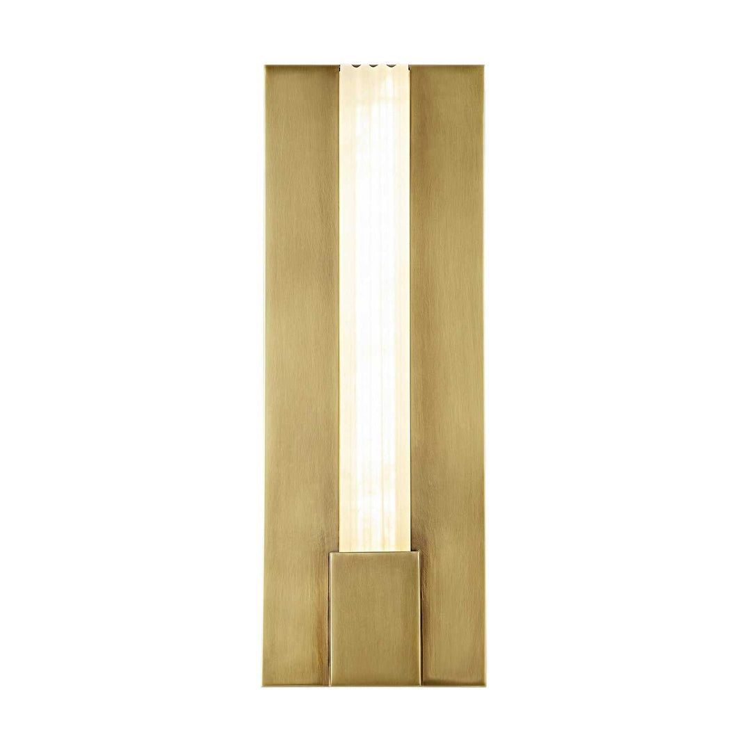 Kismet LED Vanity in Vintage Brass/Alabaster Alora Canada