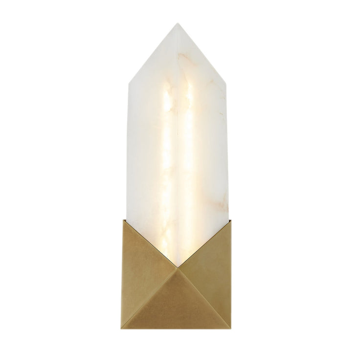 Alora Canada - WV323112VBAR - LED Vanity - Caesar - Vintage Brass/Alabaster