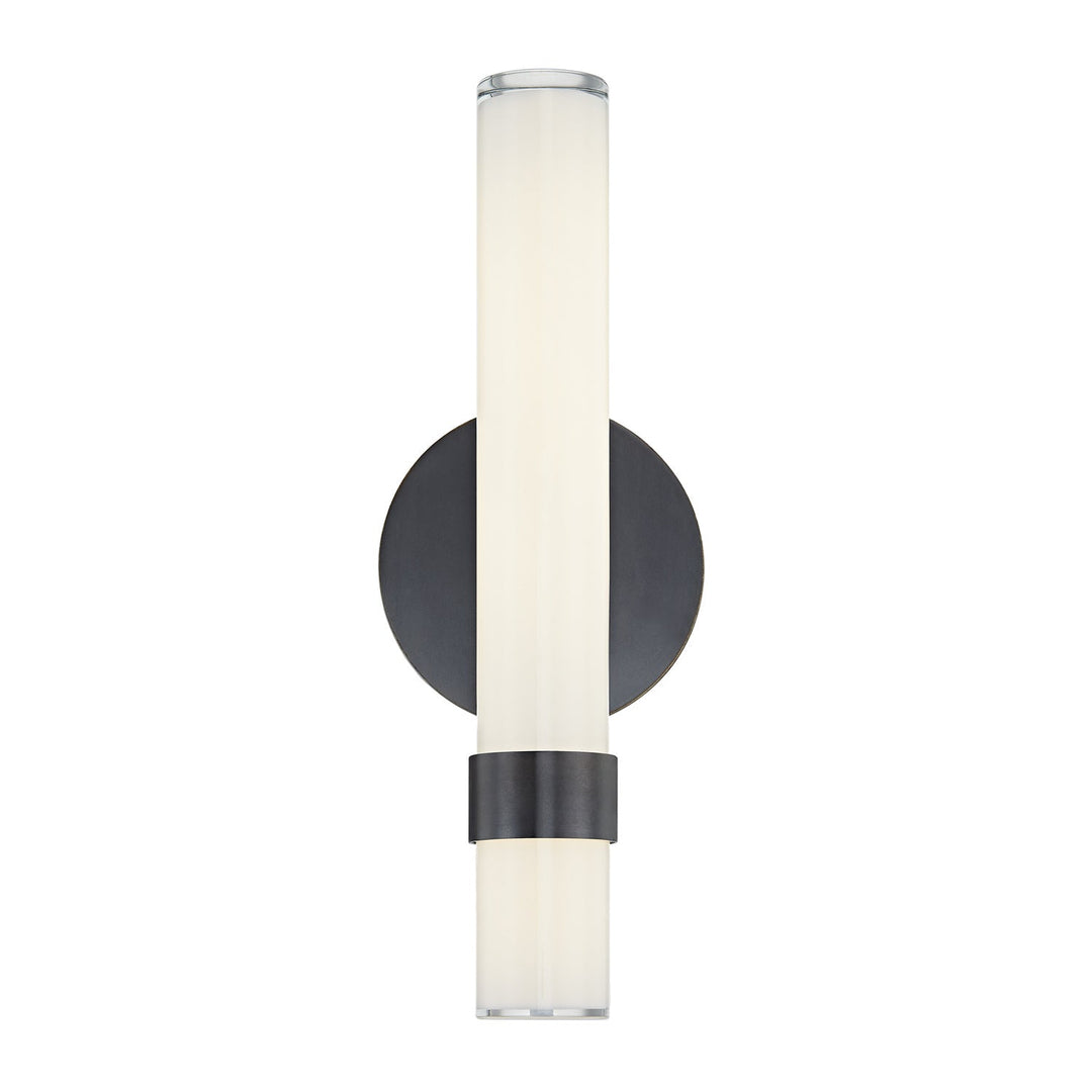 Madison LED Vanity in Urban Bronze/Glossy Opal Alora Canada