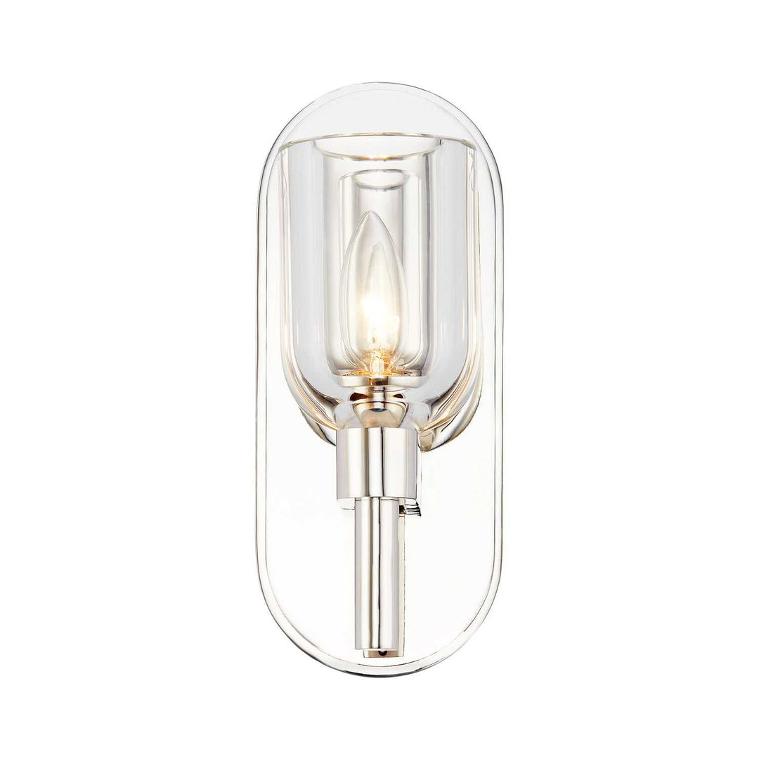 Alora Canada - WV338101PNCC - One Light Vanity - Lucian - Clear Crystal/Polished Nickel