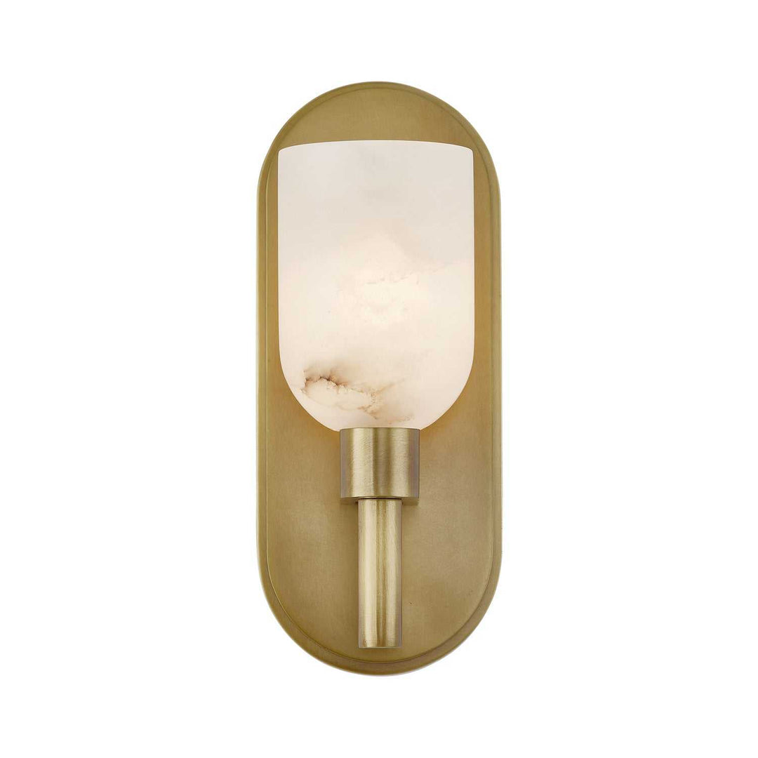 Alora Canada - WV338101VBAR - One Light Vanity - Lucian - Vintage Brass/Alabaster
