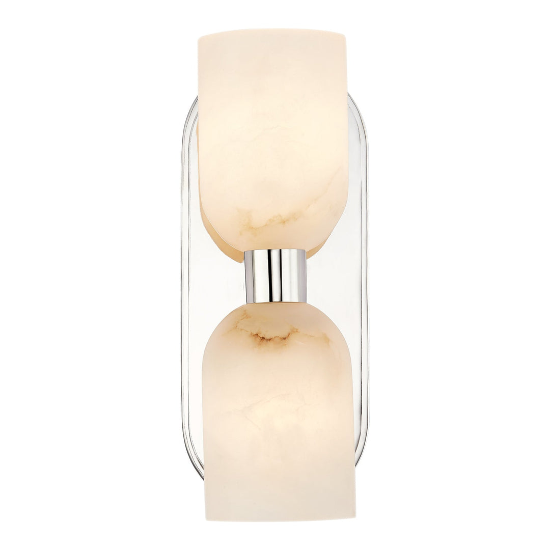Alora Canada - WV338902PNAR - Two Light Vanity - Lucian - Polished Nickel/Alabaster