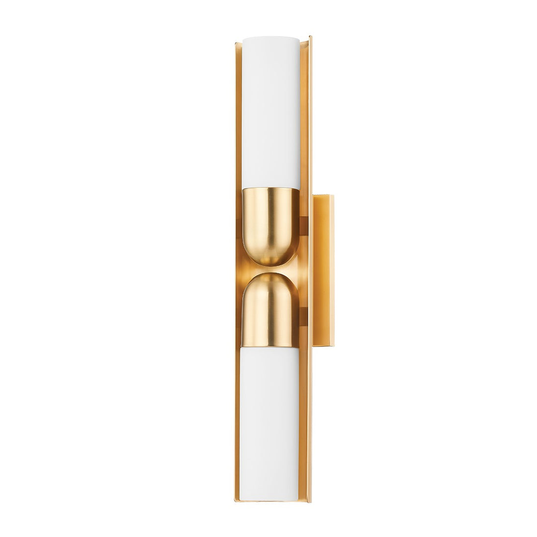 Paolo Two Light Wall Sconce in Aged Brass - available from The Lighting Shoppe, trusted by Canadian homeowners