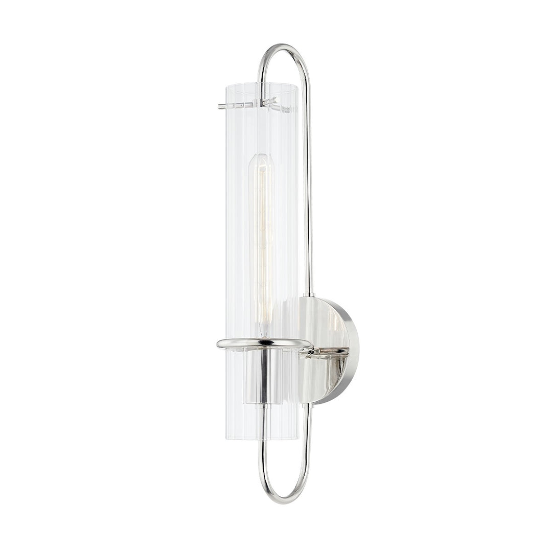 Beck One Light Wall Sconce in Polished Nickel - available from The Lighting Shoppe, trusted by Canadian homeowners