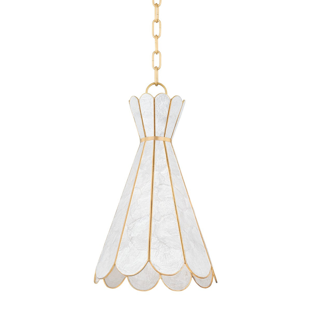 Lyra One Light Pendant in Aged Brass - available from The Lighting Shoppe, trusted by Canadian homeowners