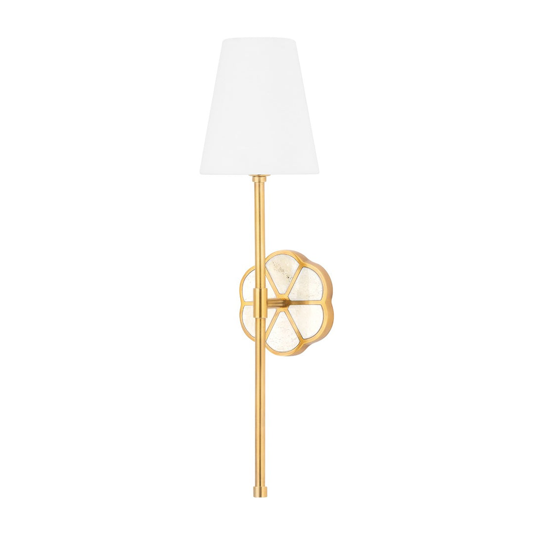 Ramona One Light Wall Sconce in Aged Brass - available from The Lighting Shoppe, trusted by Canadian homeowners