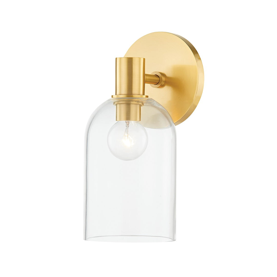 Paisley One Light Bath and Vanity in Aged Brass - available from The Lighting Shoppe, trusted by Canadian homeowners