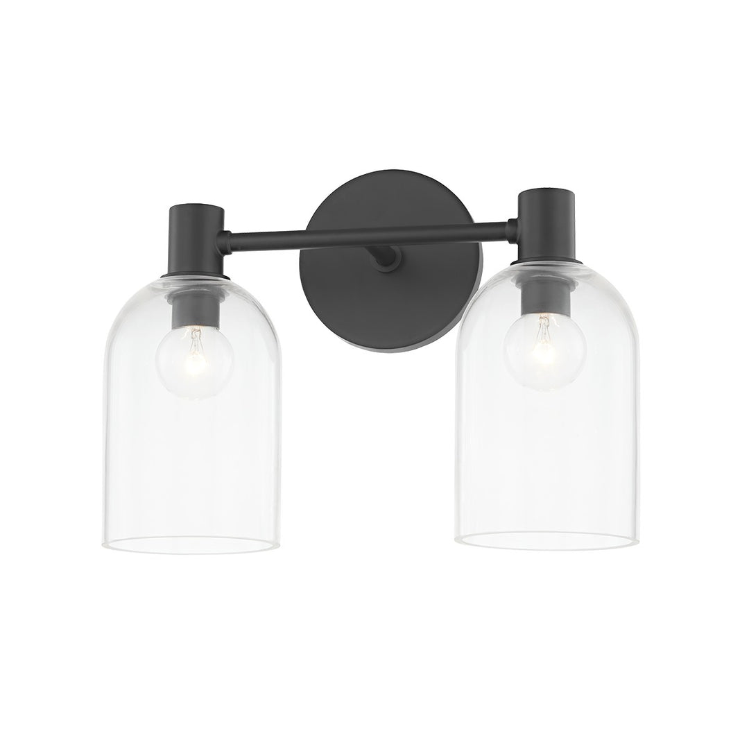 Paisley Two Light Bath and Vanity in Soft Black - available from The Lighting Shoppe, trusted by Canadian homeowners