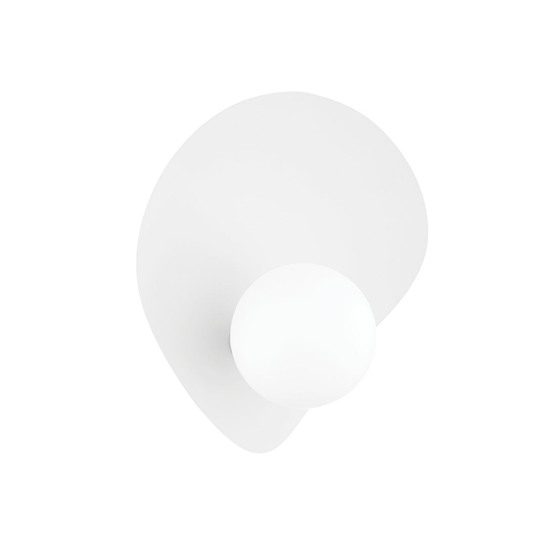 Leni One Light Wall Sconce in Textured White - available from The Lighting Shoppe, trusted by Canadian homeowners