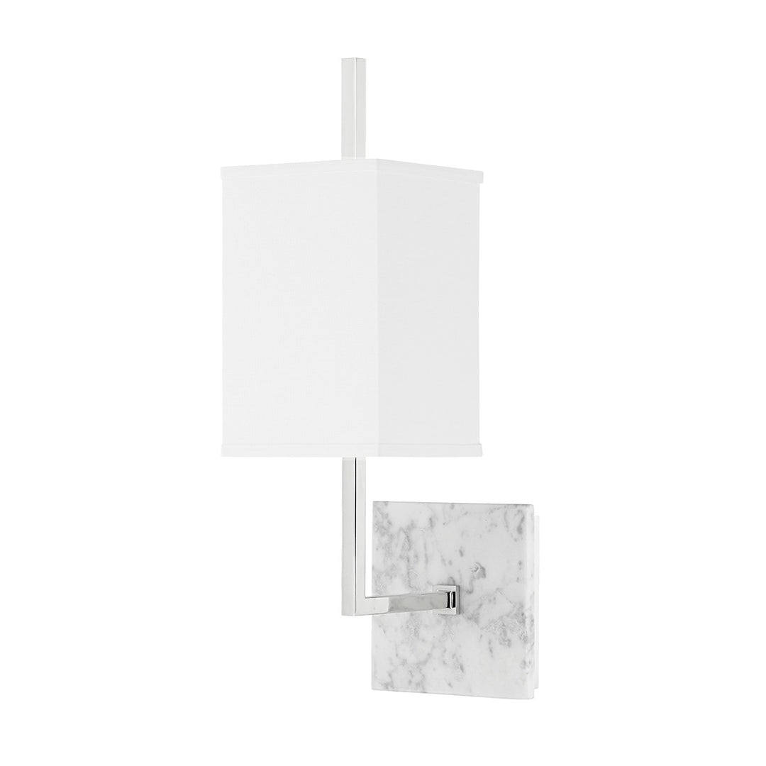 Mikaela One Light Wall Sconce in Polished Nickel - available from The Lighting Shoppe, trusted by Canadian homeowners