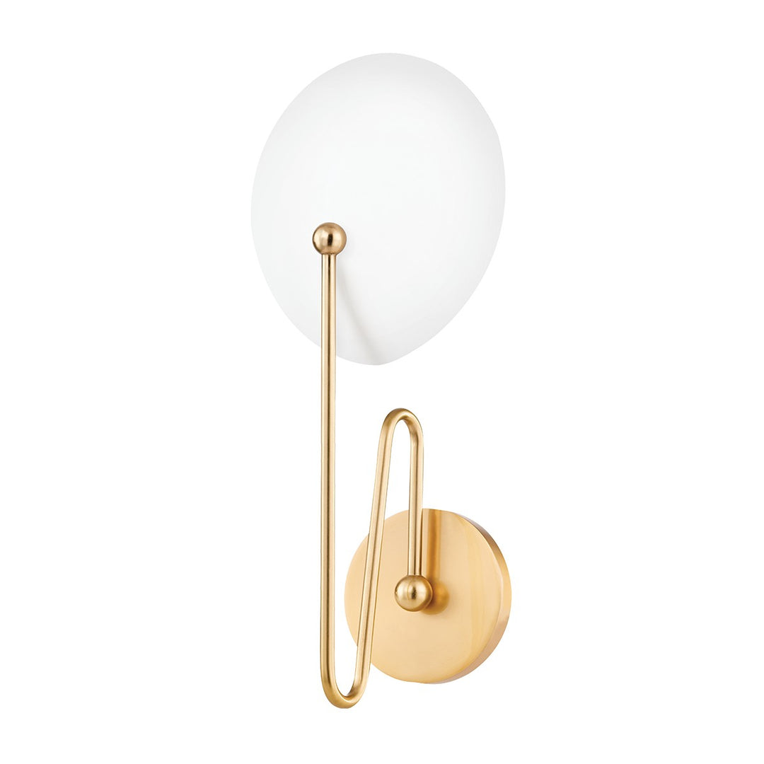 Mitzi Canada - H743101-AGB/TWH - One Light Wall Sconce - Hattie - Aged ...