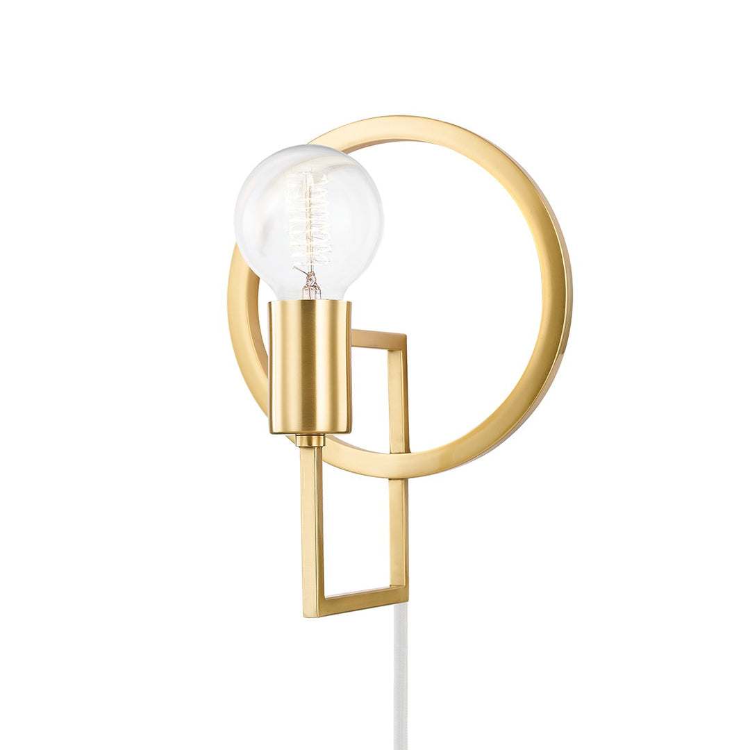 Tory One Light Wall Sconce in Aged Brass - available from The Lighting Shoppe, trusted by Canadian homeowners
