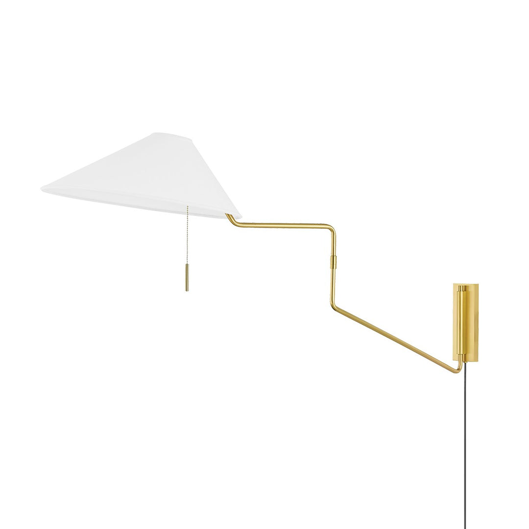 Aisa One Light Wall Sconce in Aged Brass - available from The Lighting Shoppe, trusted by Canadian homeowners