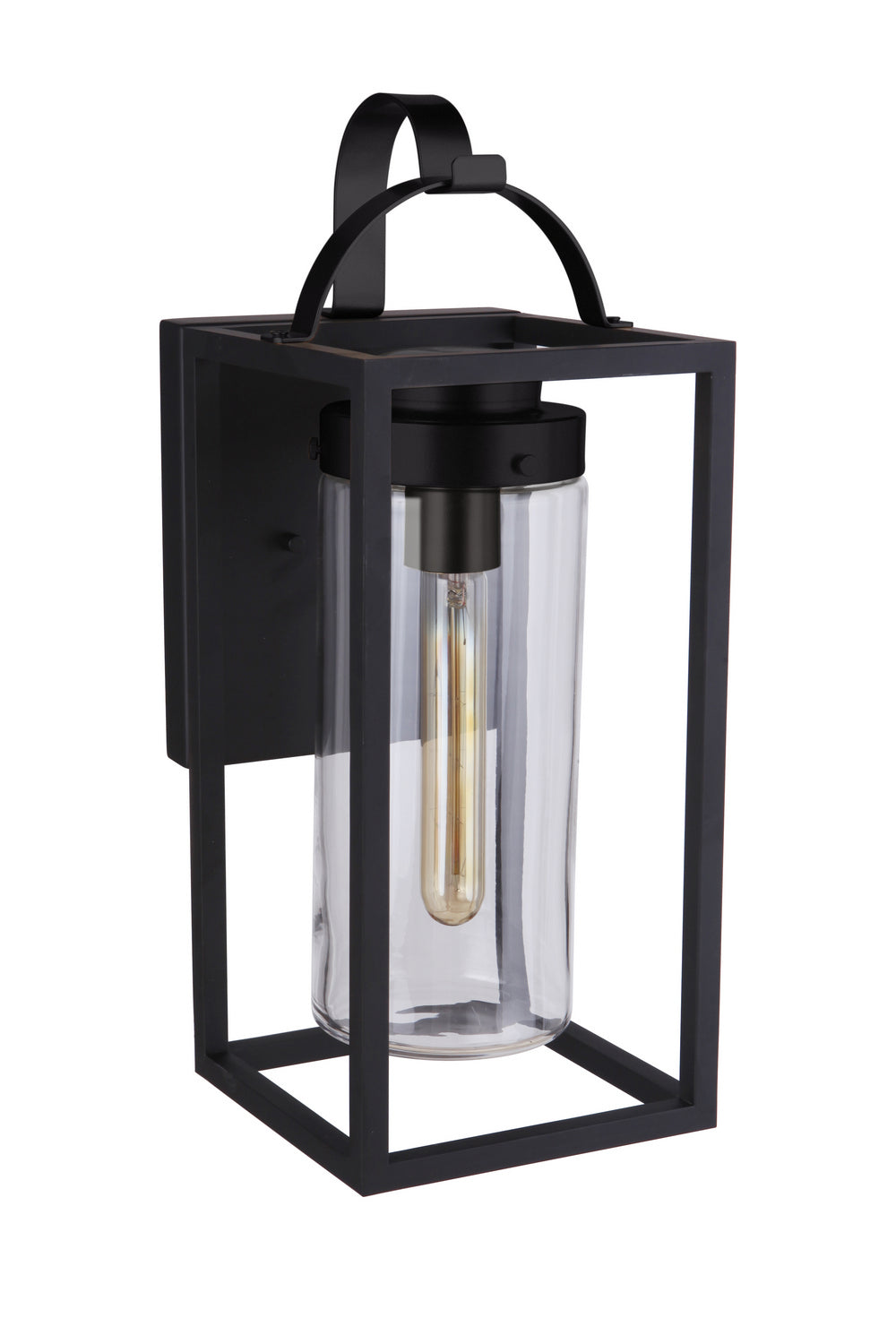 Neo One Light Outdoor Wall Lantern in Midnight - available from The Lighting Shoppe, trusted by Canadian homeowners