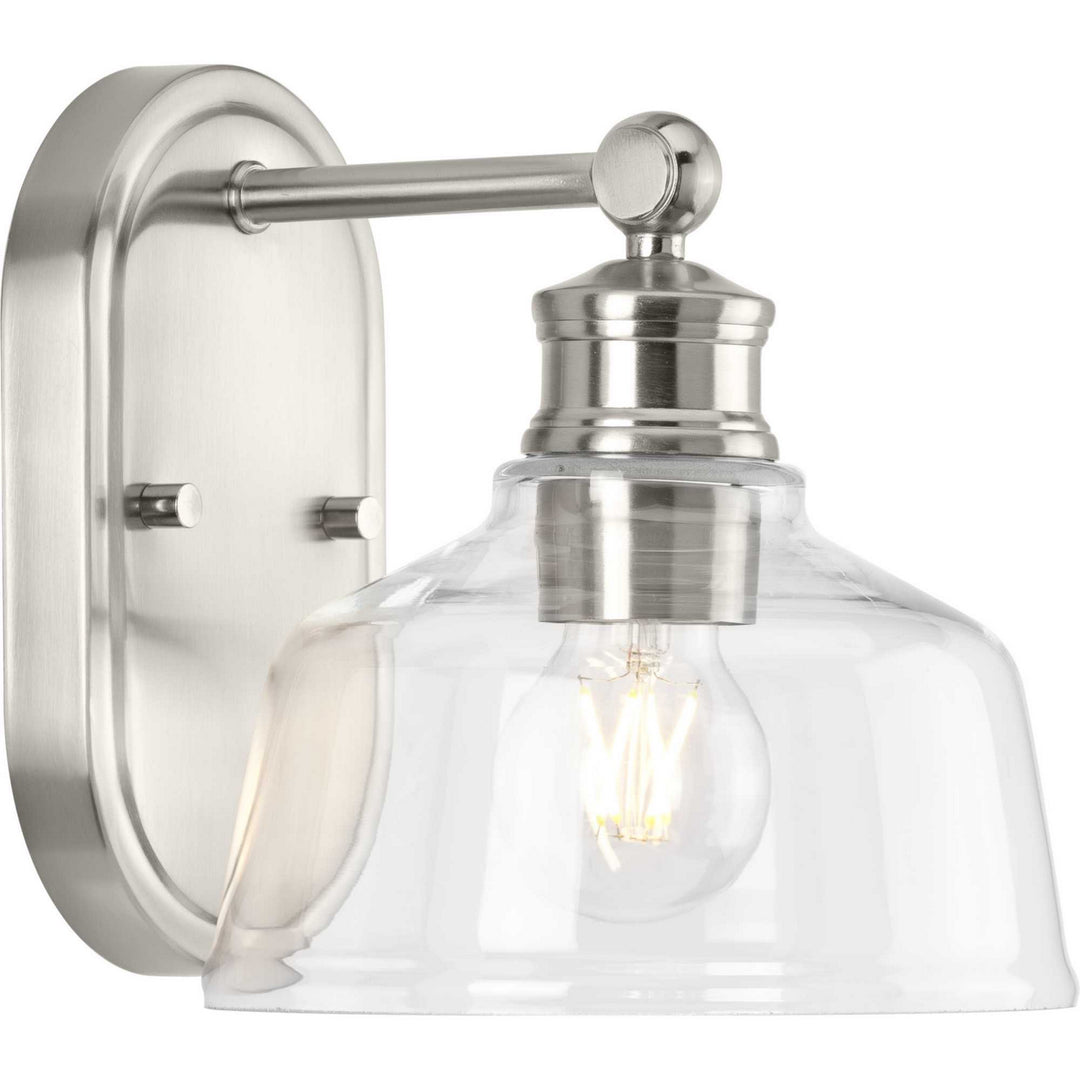 Singleton One Light Bath in Brushed Nickel - available from The Lighting Shoppe, trusted by Canadian homeowners