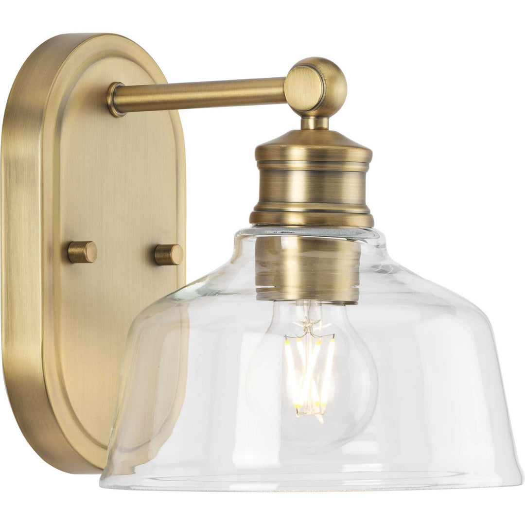 Singleton One Light Bath in Vintage Brass - available from The Lighting Shoppe, trusted by Canadian homeowners