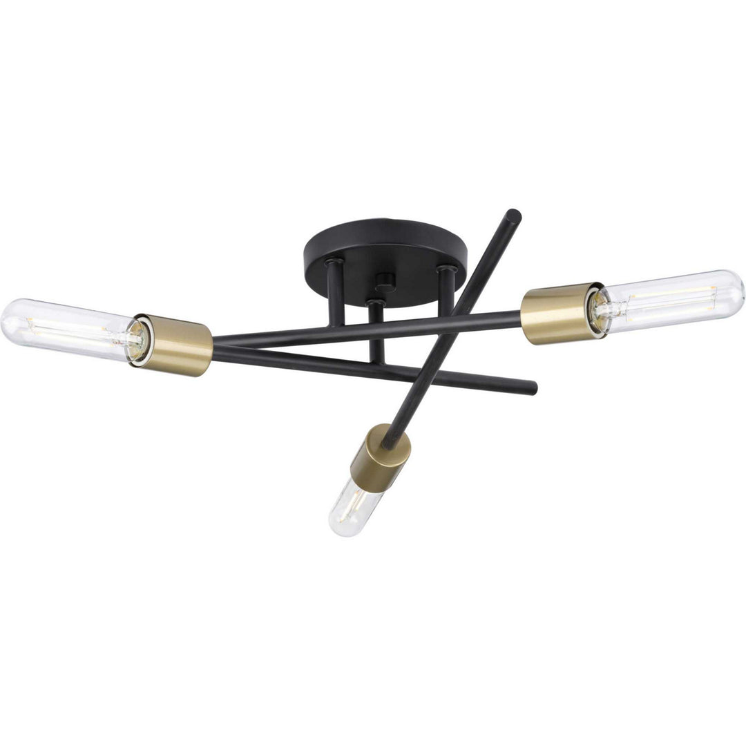 Progress Canada - P350225-020 - Three Light Semi Flush Mount - Astra - Antique Bronze