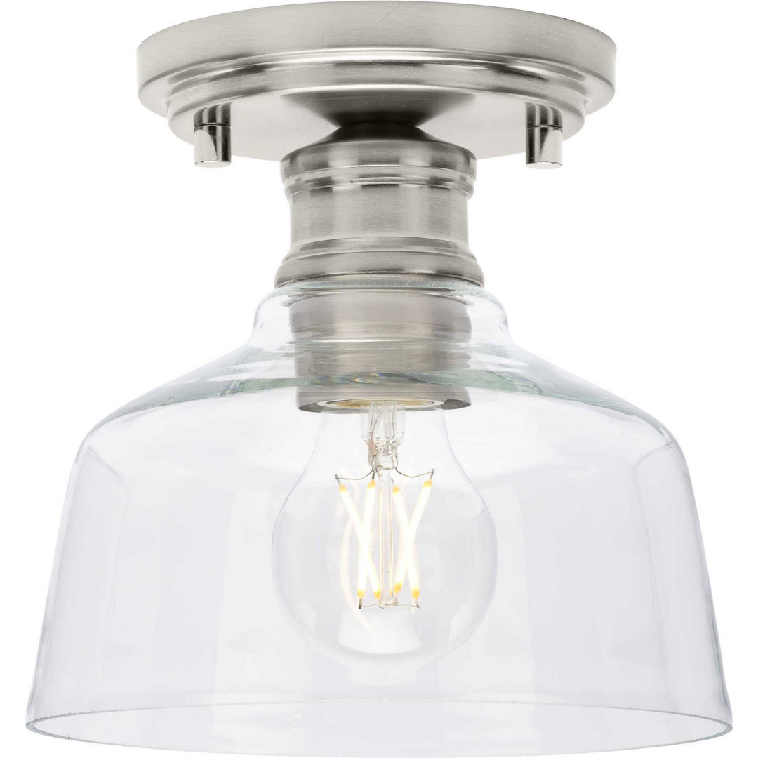 Progress Canada - P350226-009 - One Light Semi Flush Mount - Singleton - Brushed Nickel
