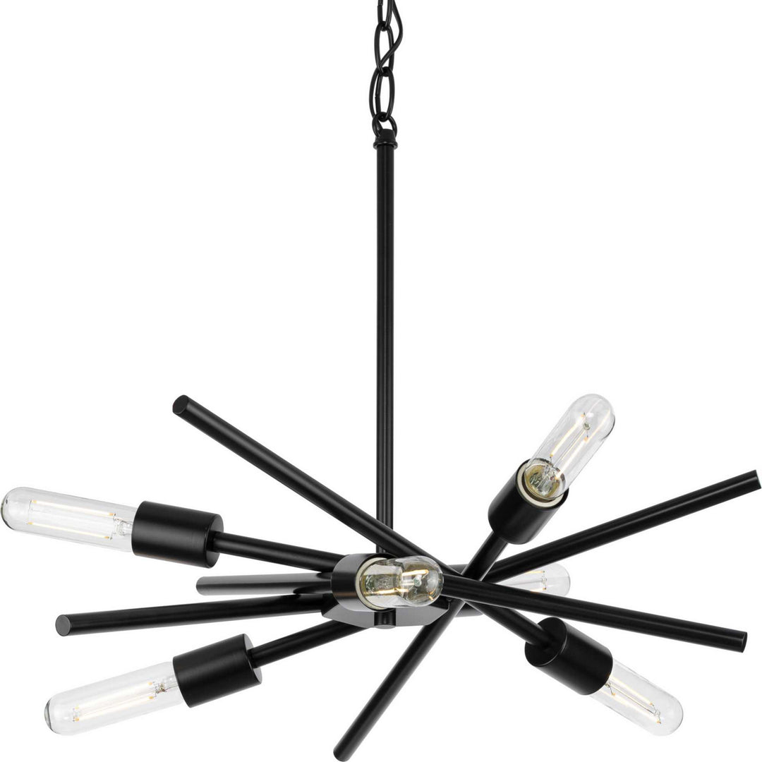 Progress Canada - P400108-31M - Six Light Chandelier - Astra - Matte Black