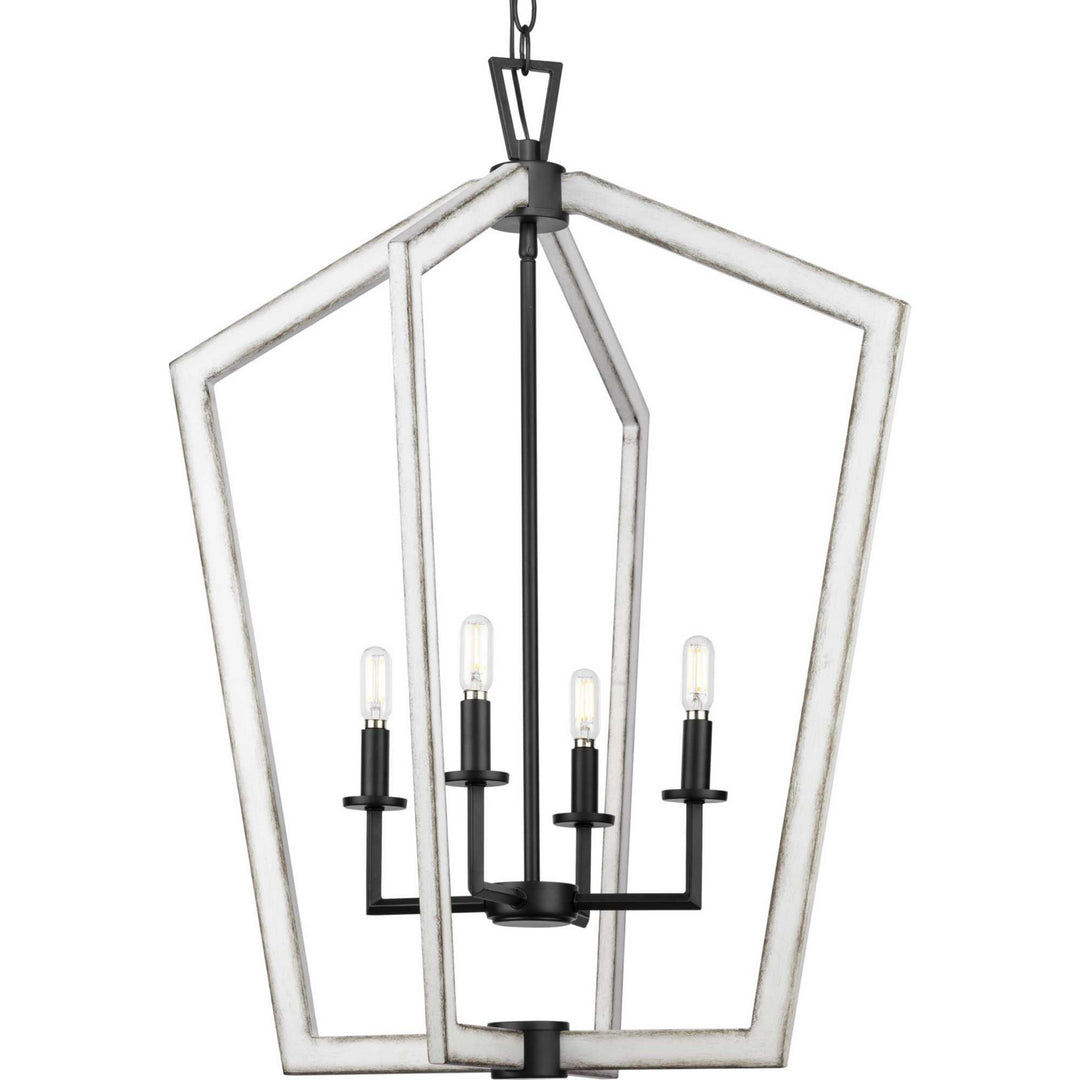 Progress Canada - P500378-31M - Four Light Foyer Pendant - Galloway - Matte Black