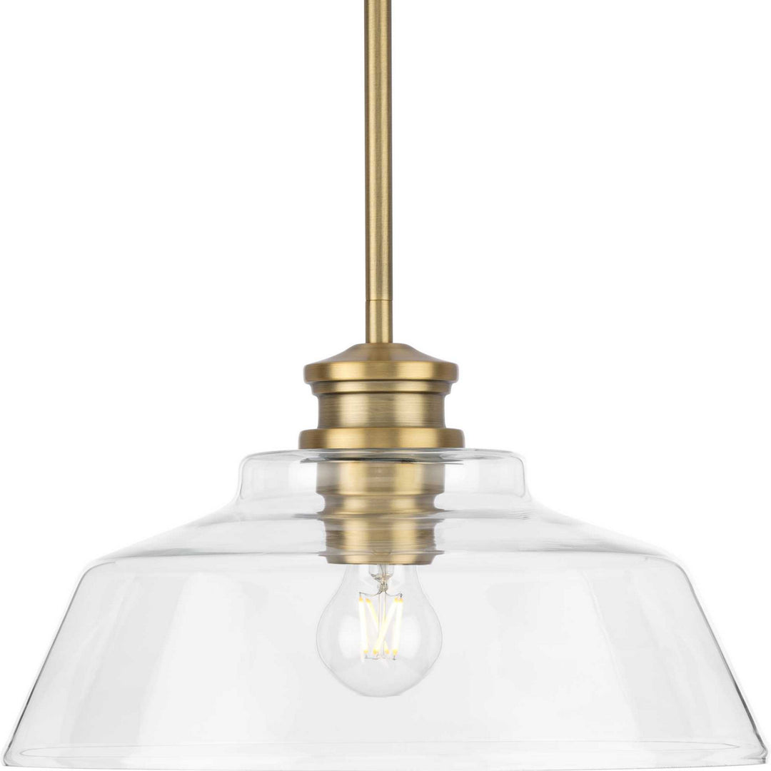Singleton One Light Pendant in Vintage Brass - available from The Lighting Shoppe, trusted by Canadian homeowners