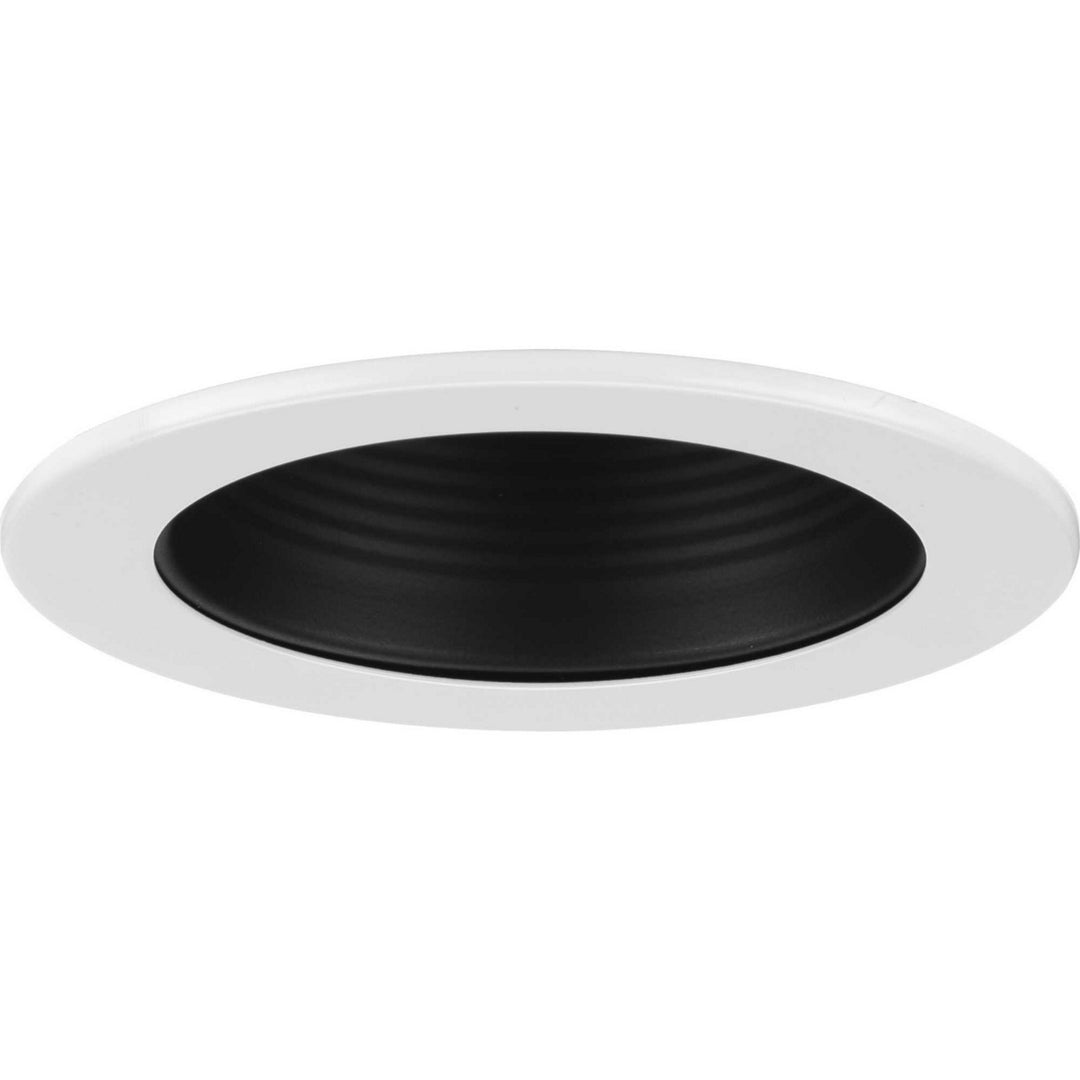 4IN RECESSED One Light Step Baffle Trim in Black - available from The Lighting Shoppe, trusted by Canadian homeowners