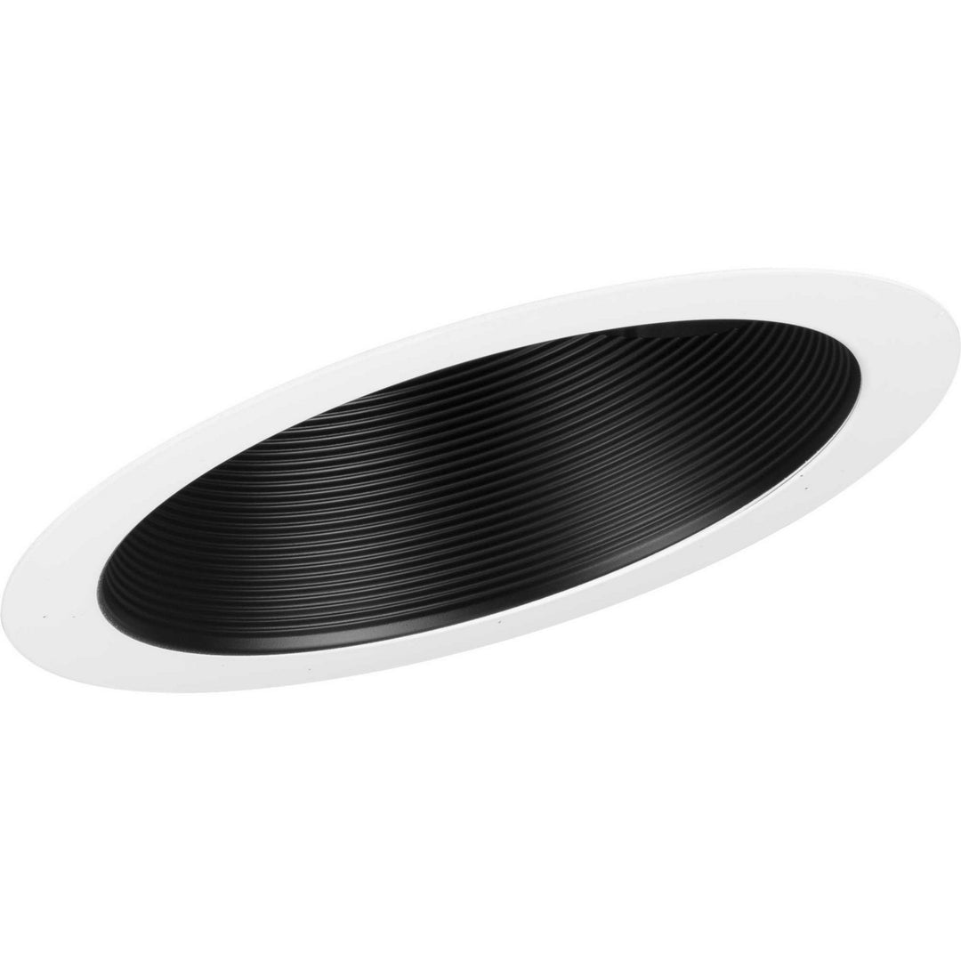 6IN RECESSED SLOPE One Light Baffle Trim in Black - available from The Lighting Shoppe, trusted by Canadian homeowners