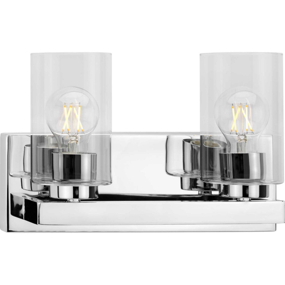 Goodwin Two Light Vanity in Polished Chrome - available from The Lighting Shoppe, trusted by Canadian homeowners