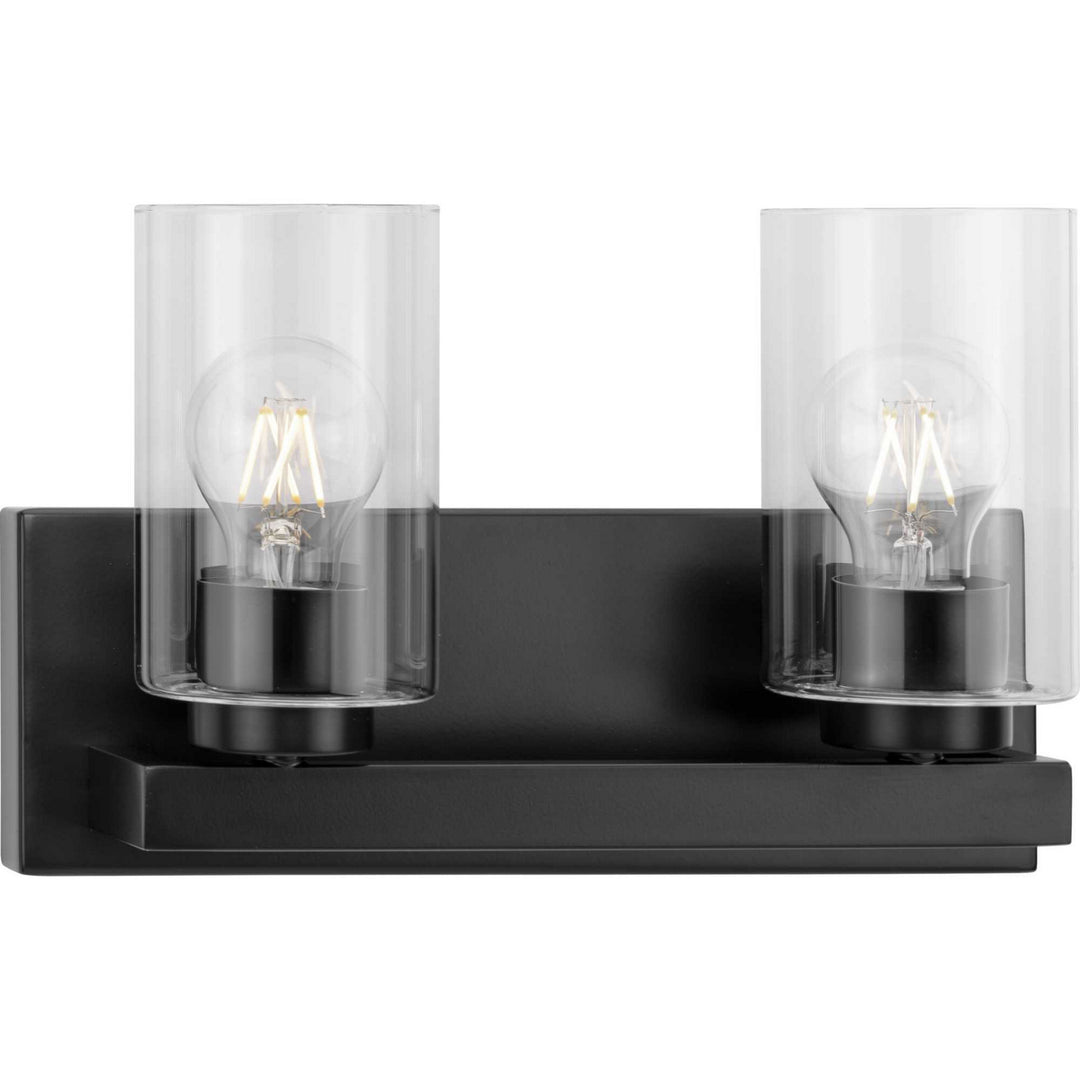Goodwin Two Light Vanity in Matte Black - available from The Lighting Shoppe, trusted by Canadian homeowners