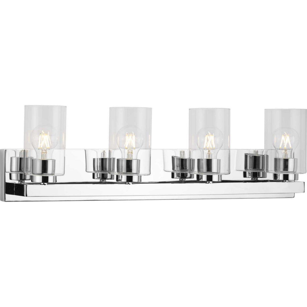 Goodwin Four Light Vanity in Polished Chrome - available from The Lighting Shoppe, trusted by Canadian homeowners