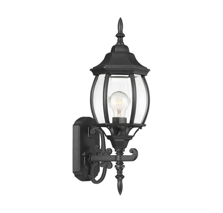 Meridian - M50054BK - One Light Outdoor Wall Lantern - Black