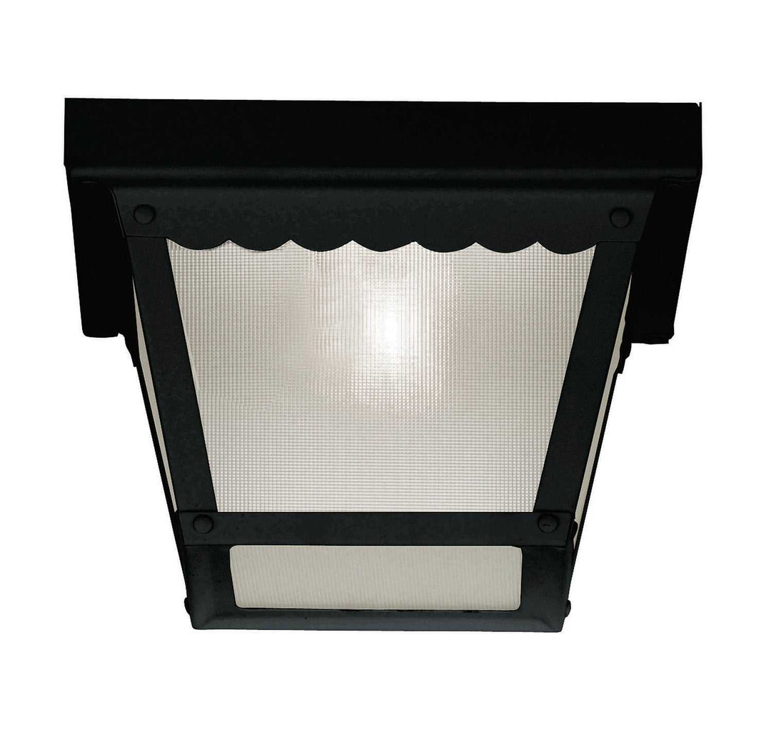 Meridian - M50058BK - One Light Outdoor Flush Mount - Black