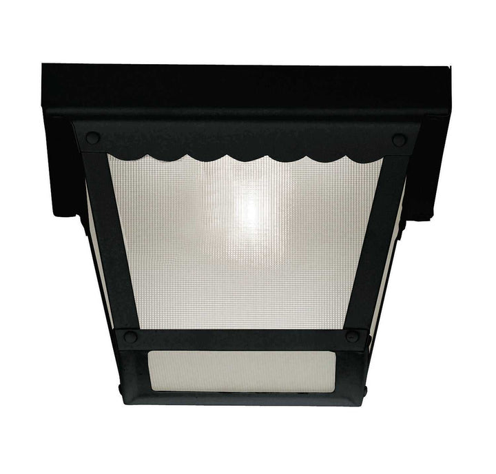 Meridian - M50058BK - One Light Outdoor Flush Mount - Black