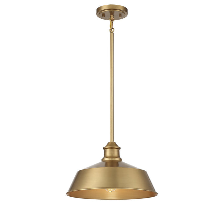 Meridian - M7021NB - One Light Pendant - Natural Brass