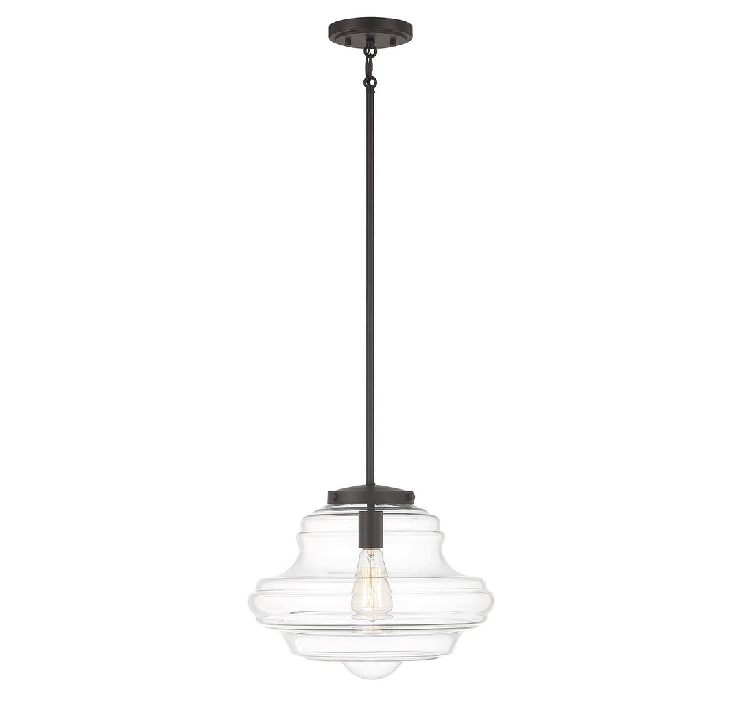 Meridian - M7022ORB - One Light Pendant - Oil Rubbed Bronze