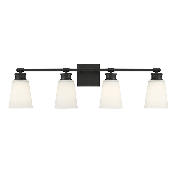 Meridian - M80056MBK - Four Light Bathroom Vanity - Matte Black