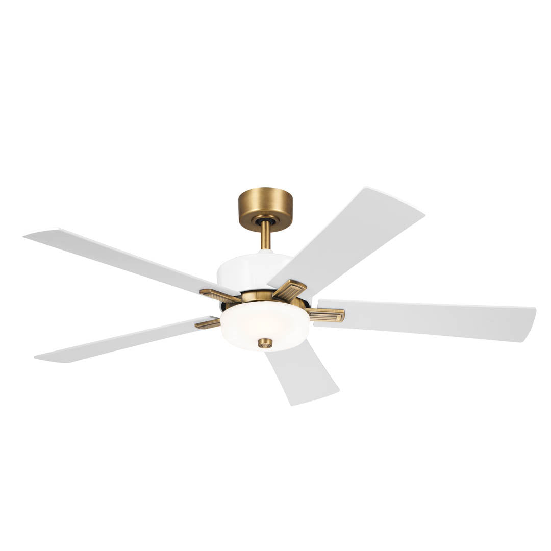 Kichler Canada - 300395WH - 56"Ceiling Fan - Icon - Brushed Natural Brass