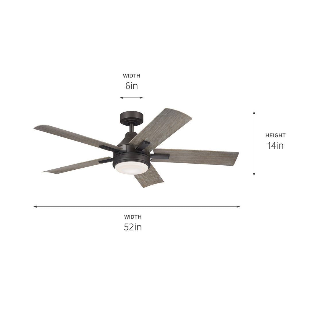 Kichler Canada - 310075OZ - 52"Ceiling Fan - Tide - Olde Bronze