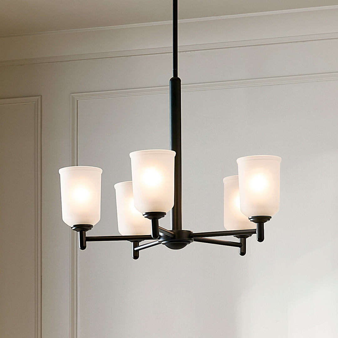 Kichler Canada - 43671BK - Five Light Chandelier - Shailene - Black