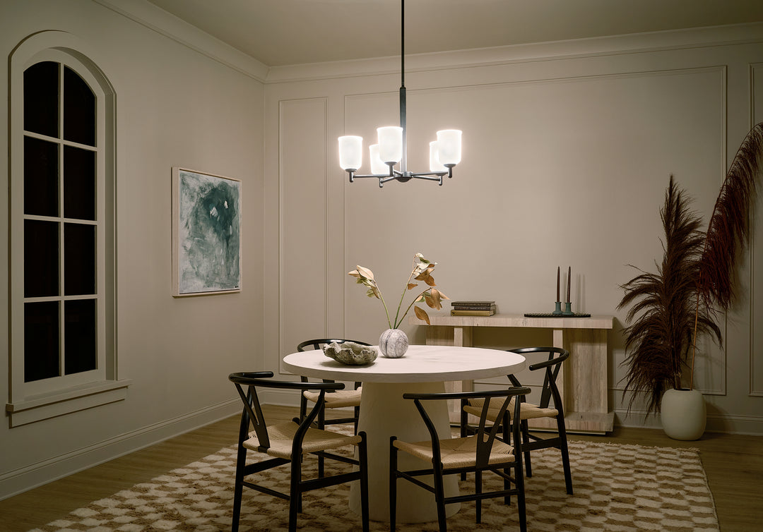 Kichler Canada - 43671BK - Five Light Chandelier - Shailene - Black