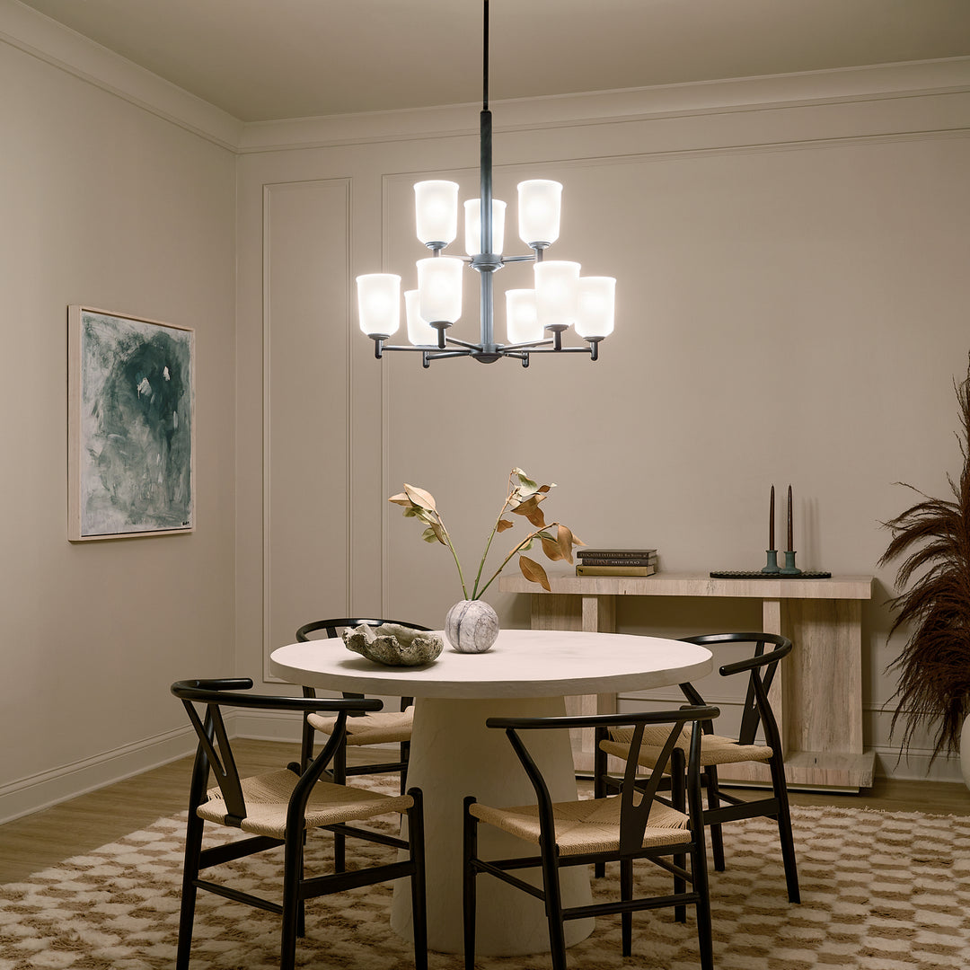 Kichler Canada - 43672BK - Nine Light Chandelier - Shailene - Black