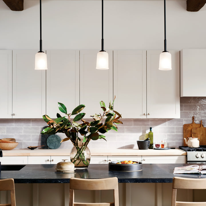 Kichler Canada - 43674BK - One Light Mini Pendant - Shailene - Black